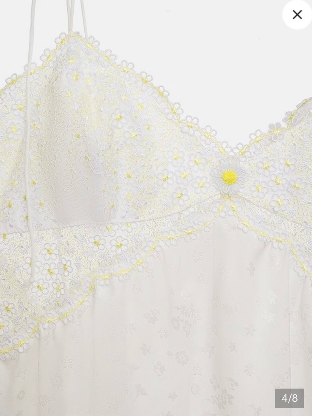 For Love And Lemons Daisy baby’s breath slip dress - Picture 4 of 8